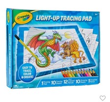 Crayola Light-Up Tracing Pad, Blue, Colored Pencils, Holiday Gift for Kids  Art