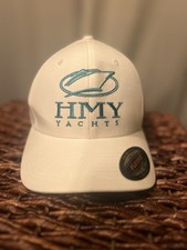 Flexfit HMY Yachts White/Teal Stretch Fit Bas...