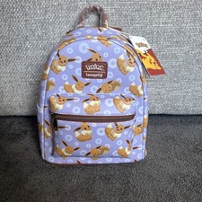 Eevee Purple AOP Pokemon Loungefly Mini Backpack