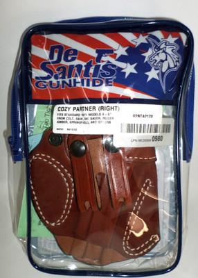 DeSantis Gunhide Cozy Partner Holster 1911 Right Brown IWB 028TA21Z0 NEW