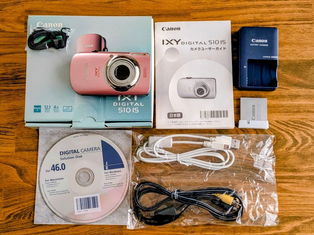 カメラ Canon IXY DIGITAL510IS 12.1メガピクセル ピンク