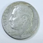 1956 Roosevelt 10c Dime 90% Silver Circulated Coin #7814