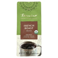 Organic Chicory Herbal Coffee, French Roast, Dark Roast, Caffeine Free, 11 oz
