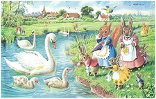 Racey Helps - The Cygnets - MEDICI POSTCARDS