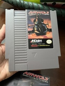 NES Airwolf Basado en la exitosa serie de televisi&oacute;n 1989 Original Propietario Probado Manual/Funda