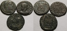 Lot of 3 Rare genuine Ancient Roman coins/Constantine Constantius camp-gate star