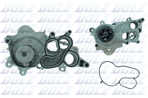 Dolz Wasserpumpe KüHlmittelpumpe FüR VW Polo 6R 6C 6R_ AW1 Golf VII 5G1 BE1 BQ1-image