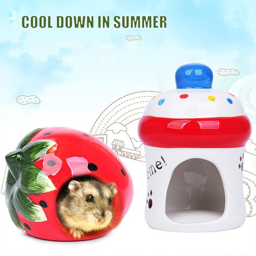 Hamsterversteck, Kleintierversteck, Keramik Haustierhaus, entzückende Form Hamster - Bild 6 von 12