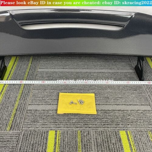 FOR 2015-20 BMW F82 M4 GT STYLE HIGH KICK CARBON FIBER TRUNK LID SPOILER WING - Picture 4 of 15
