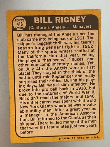 1968 Topps Baseball Singles - 1-457 -- Pick Your Card - Complete Your Set - Picture 431 of 501
