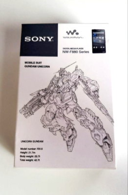 Sony Walkman NW-F880 Gundam UC Model Digital Music Player Black