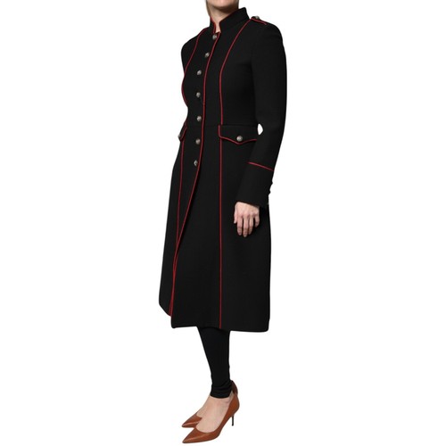 DOLCE & GABBANA Jacket Black Single Breasted Trench Coat IT38/US4/XS RRP 4130usd - Picture 2 of 9