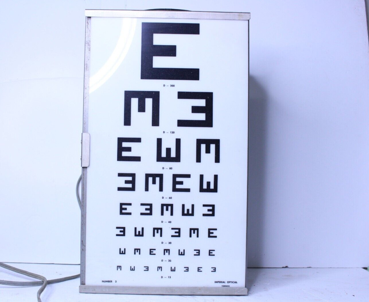 Vintage Imperial Optical Co Visual Acuity | Grelly USA
