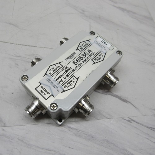 Symmetricom 58536A GPS GNSS 4-Way Active Distribution Amplifier Four Port N Conn