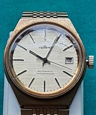 schöne seltene mechanische Tempic Automatic handaufzug Armbanduhr mit Stahlband