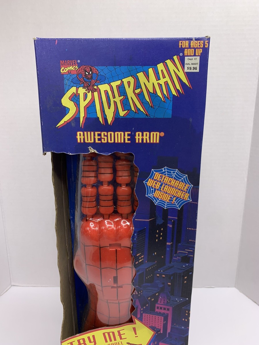 アメコミ OLDPEZ 90'sPEZ Unopened 19packs Vintage 1996 Marvel Spiderman Awesome Arm Detachable Web