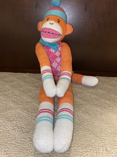 Midwest CBK Knit Sock Monkey Plush Doll 