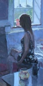 Stylish Zlatan Pilipovic Original Oil Painting - Portrait Of A Woman