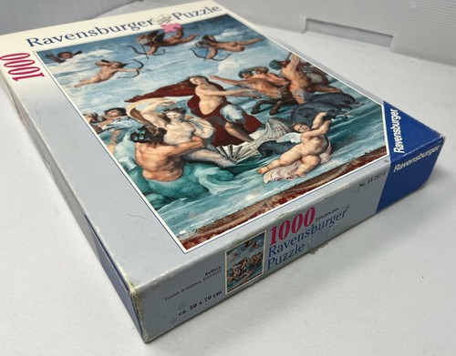 Ravensburger 1000 Piece Jigsaw Puzzle Raphael : TRIONFO DI GALATEA No 18x24" VTG - Picture 5 of 5