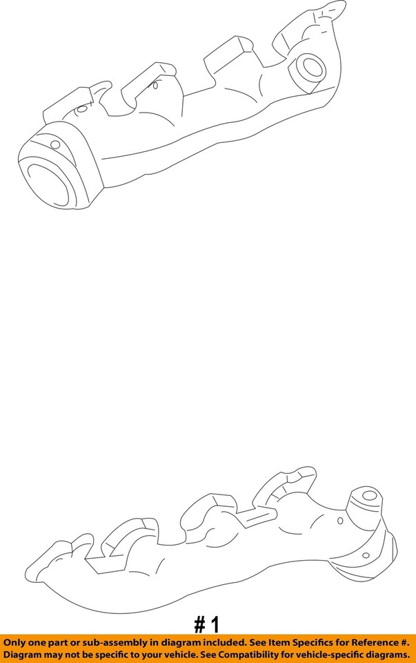 FORD OEM 0012 E350 Club Wagon Exhaust System ManifoldManifold