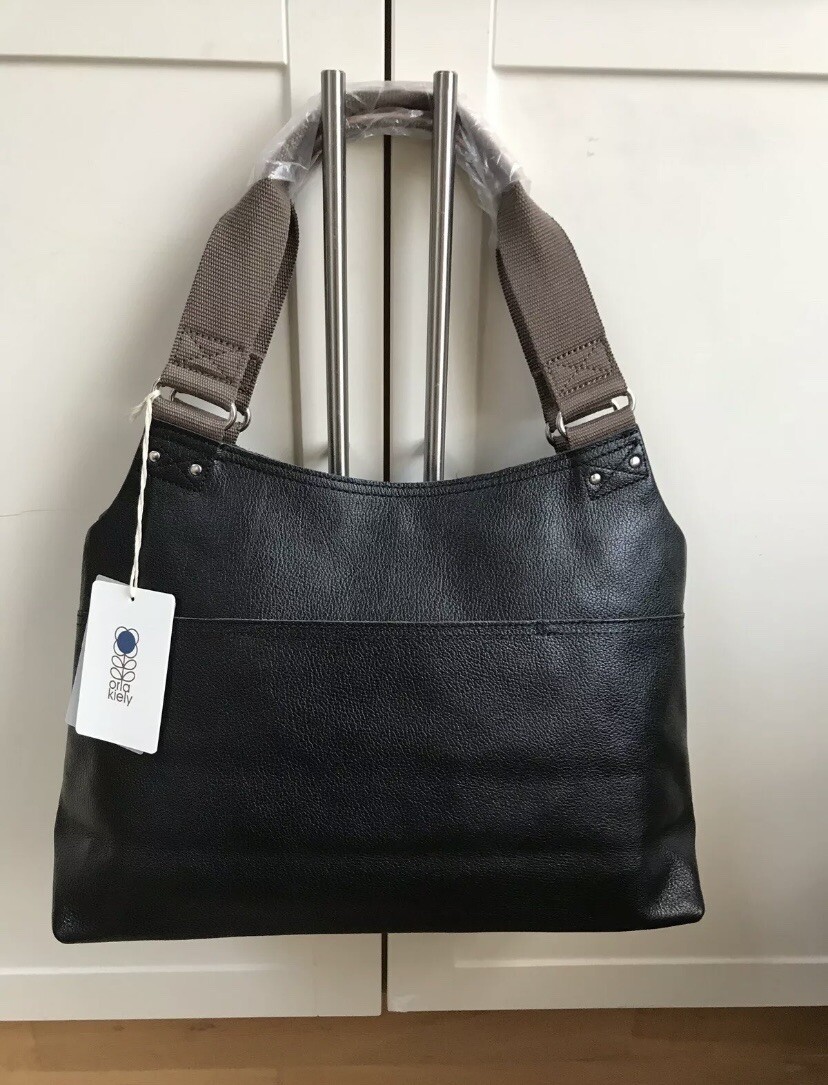 Orla Kiely Flower Stem Embossed Leather Shoulder Bag BNWT image 2