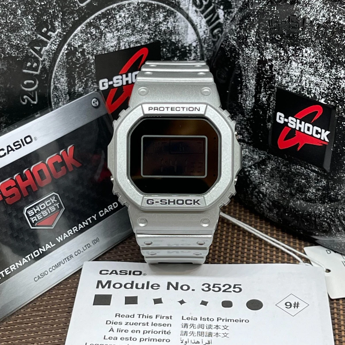 Casio G-Shock eBay Retrofuturistic DW-5600FF-8D Silver Vintage | Digital Metallic Watch