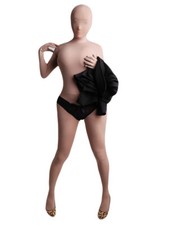 380D Seamless Velvet Full Bodyhose Bodystocking Bodysuit Catsuit with Glove Hood