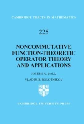 Noncommutative Function-theoretic Operator Theory and Applications, Hardcover...