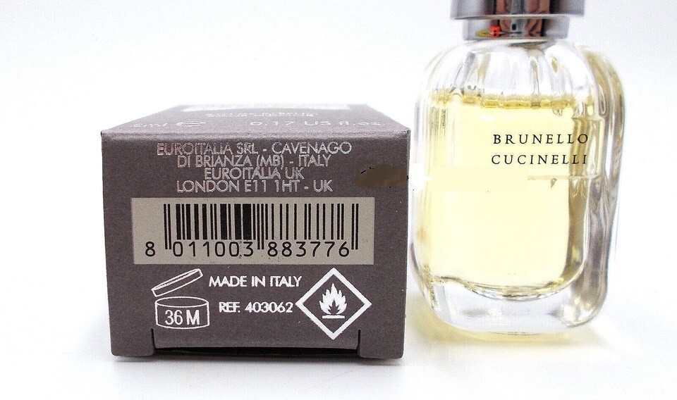 Brunello Cucinelli Pour Homme Eau De Parfum EDP Deluxe Mini Splash
