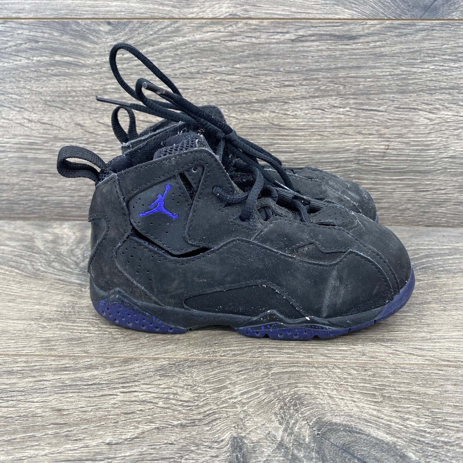 Nike Jordan True Flight 2016 Sneakers Shoes Kids Boy's Size 9C Black 343796-921