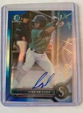 2022 Bowman Chrome 1st Auto Jonatan Clase Blue Refractor Auto #26/150