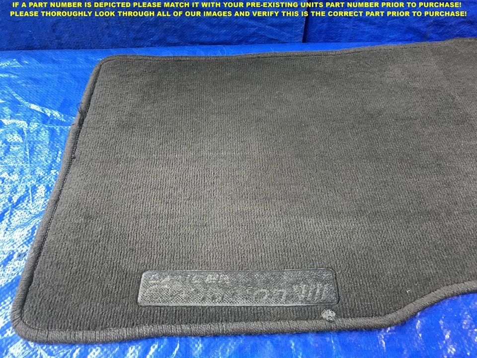 Alfombrilla delantera derecha pasajero mitsubishi evolution 8 viii 2003 2004 2005 fabricante de equipos originales Foto 3 de 4