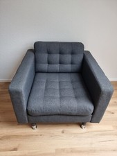 2x LANDSKRONA Sessel, Gunnared dunkelgrau/Metal