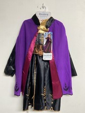 Disney Frozen 2 Princess Anna Black Purple Gold Travel Dress Costume Size 4-6X