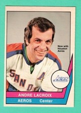 (1) ANDRE LACROIX  1977-78 O-PEE-CHEE WHA # 30 AEROS NM CARD  (H8563)