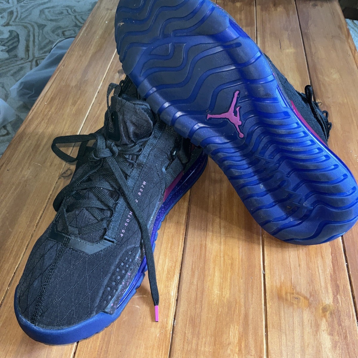 Jordan Proto Max 720 Black Racer Blue Hyper Violet. Size 