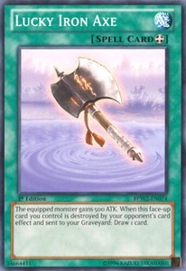 Lucky Iron Axe - BPW2-EN074 - Common - 1st Edition x3 - Near Mint