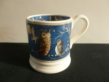 EMMA BRIDGEWATER 1ST QUALITY OWLS 1/2 PINT MUG NEW DISCONTINUED RARE