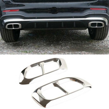 Chrome Silver Stainless Exhaust Muffler Tip Outlet Cover Fits 20-23 X253 GLC300