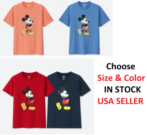 Uniqlo Disney Big Mickey Mouse Premium T Shirt Graphic Print Tee Adult Unisex Ebay