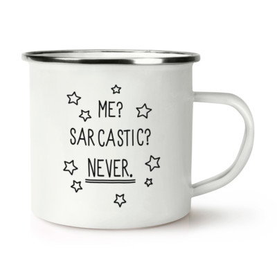 Tazza In Smalto Retro Sarcastica - Citazione Divertente E Maleducata