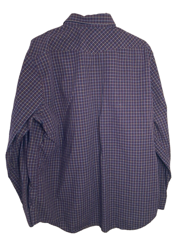 Banana Republic Shirt Mens XL Burgundy Check Pearl Snap Odin Long Sleeve Western - Picture 2 of 10