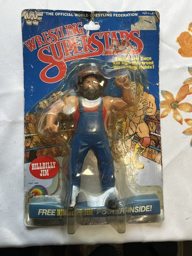 1985 LJN TOYS LTD Hillbilly Jim WWF Wrestling Supe...