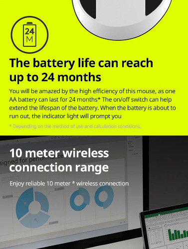 Wireless Bluetooth Mouse Union Dual Mode Multi-device Comfortable - Picture 9 of 13