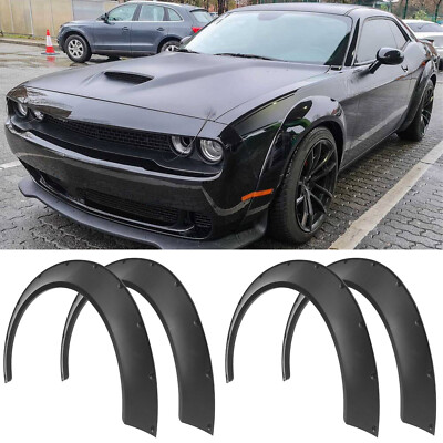 Fender Flares Extra Wide Body Kit Wheel Arch Mudguard 4.5'' For Dodge Challenger