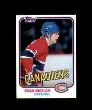 1981-82 TOPPS HOCKEY #10 BRIAN ENGBLOM CANADIENS