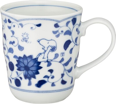 Sunupi Indigo Arabesque Mug ''With Gift Box'' Arabesque Japanese Tableware 630133