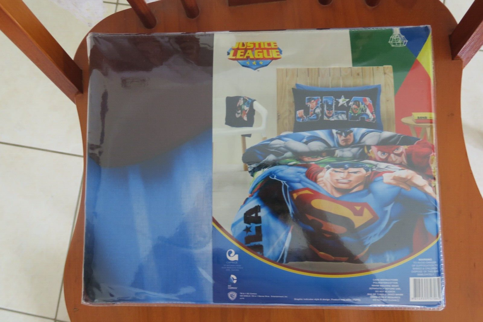 Justice League Double Bed Quilt Cover Set Brand New 180cm x 210cm