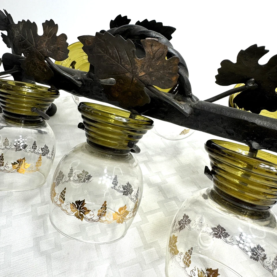 Estante de copa de cóctel alemán de hierro forjado vintage y whisky de vino cordial Stolzle Foto 3 de 4