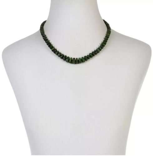Jay King NWT $140 Chrome Diopside and Black Spinel Bead Necklace 18"